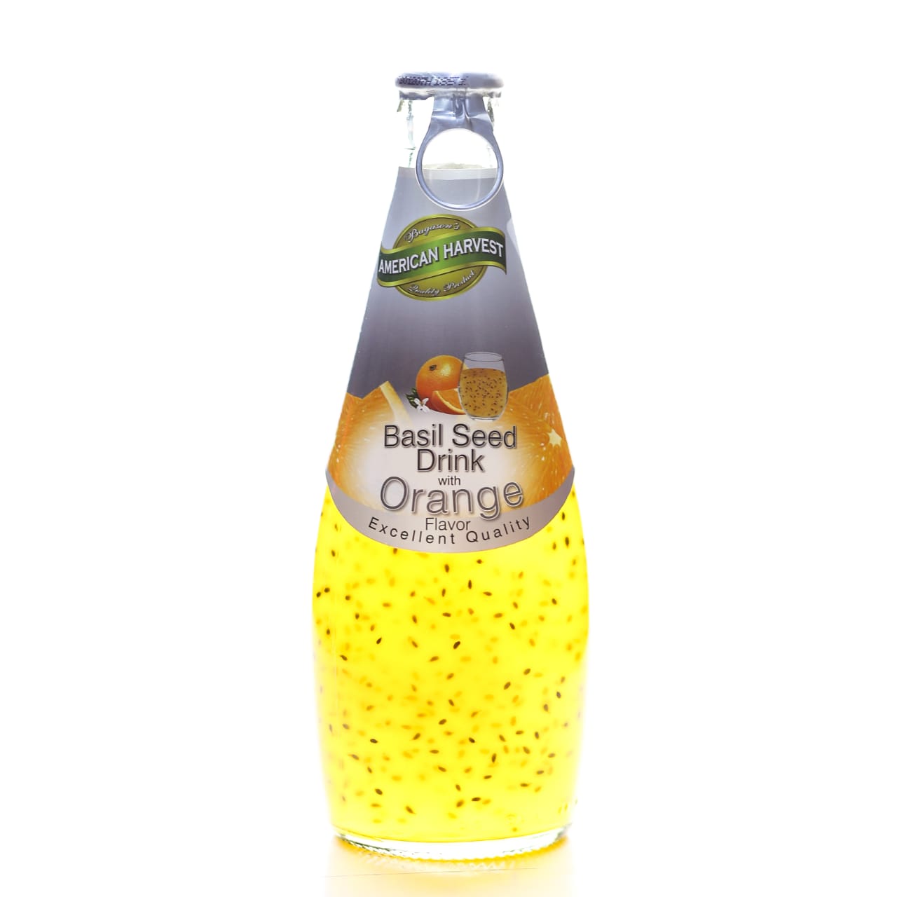 AMERICAN HARVEST BASIL SEED DRINK WITH ORANGE 290ML